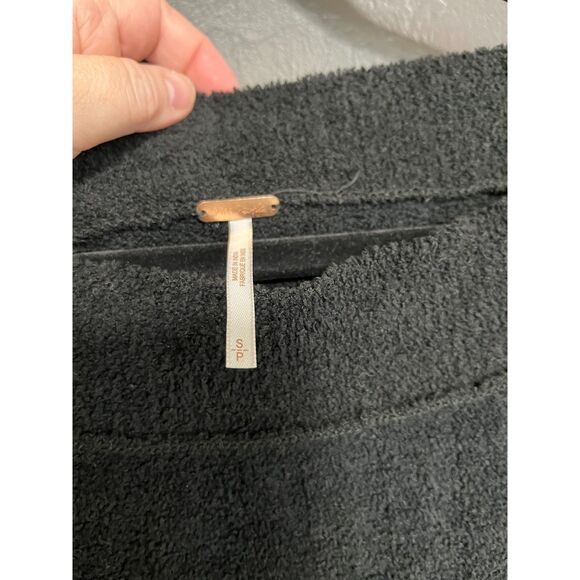 Free People Cabin Fever Sweater S | Black Off-Shoulder Cozy Knit - Picture 3 of 12